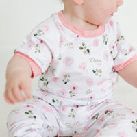 Abigail Floral Pajamas - Short or Long Sleeve (3 months to kids 14)