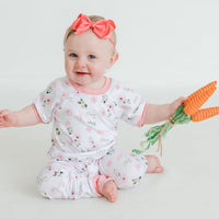 Abigail Floral Pajamas - Short or Long Sleeve (3 months to kids 14)