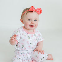 Abigail Floral Pajamas - Short or Long Sleeve (3 months to kids 14)
