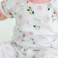 Abigail Floral Pajamas - Short or Long Sleeve (3 months to kids 14)
