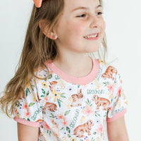 Classic Bunny Personalized Easter Pajamas for Girls