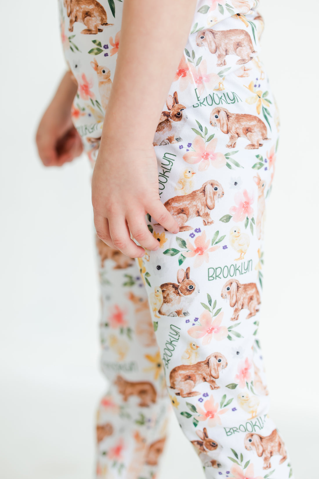 Classic Bunny Personalized Easter Pajamas for Girls