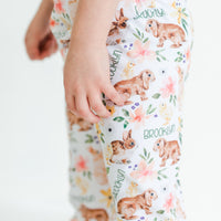 Classic Bunny Personalized Easter Pajamas for Girls