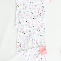 Abigail Floral Pajamas - Short or Long Sleeve (3 months to kids 14)