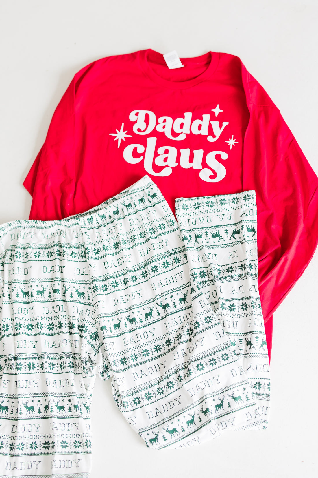 Adult Holiday Knit Stripe Pajamas (Straight Leg)