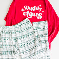 Adult Holiday Knit Stripe Pajamas (Straight Leg)