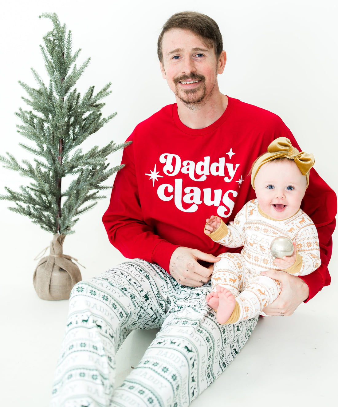 Adult Holiday Knit Stripe Pajamas (Straight Leg)