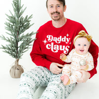 Adult Holiday Knit Stripe Pajamas (Straight Leg)