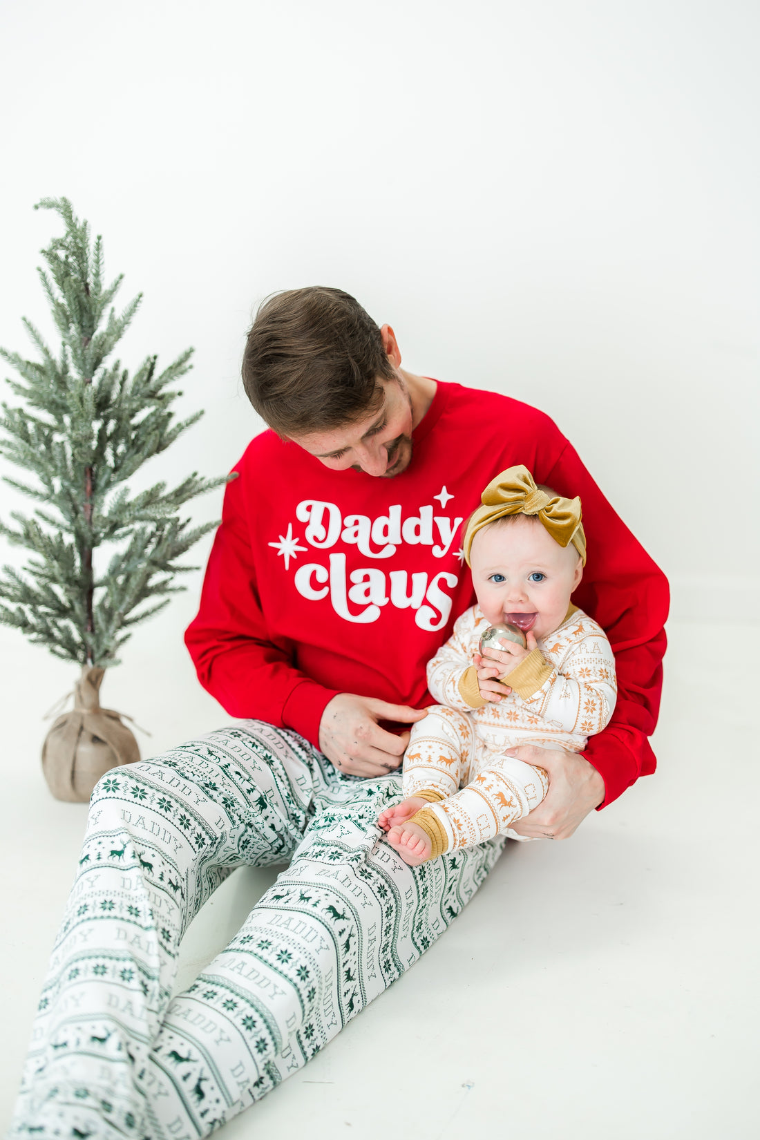 Adult Holiday Knit Stripe Pajamas (Straight Leg)
