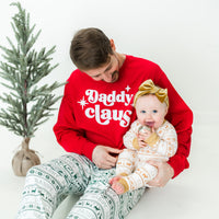 Adult Holiday Knit Stripe Pajamas (Straight Leg)
