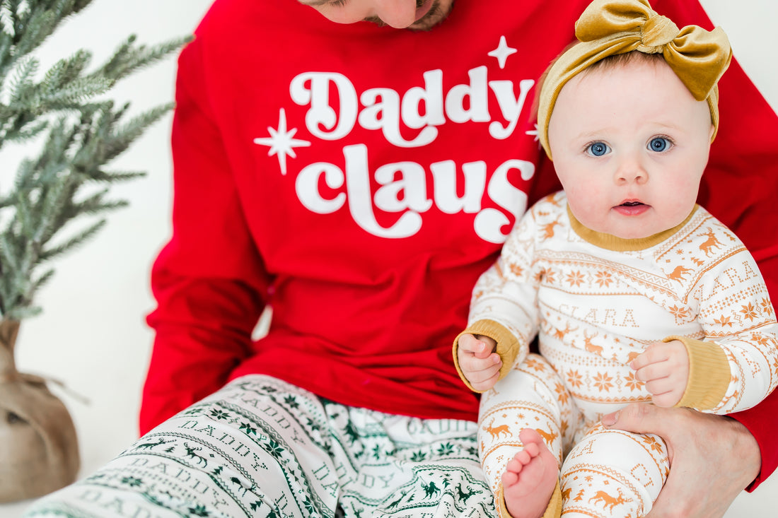 Adult Holiday Knit Stripe Pajamas (Straight Leg)
