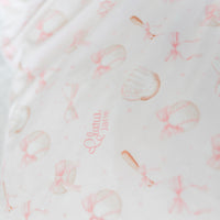 Personalized Minky Pillowcase – Soft Pink Baseball Bows, Custom Name, Cozy Kids Bedding