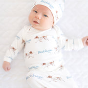 Hunting Dog Baby Gown – Soft & Custom