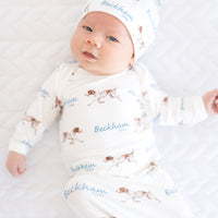 Hunting Dog Baby Gown – Soft & Custom