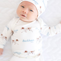 Hunting Dog Baby Gown – Soft & Custom