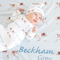 Hunting Dog Baby Gown – Soft & Custom