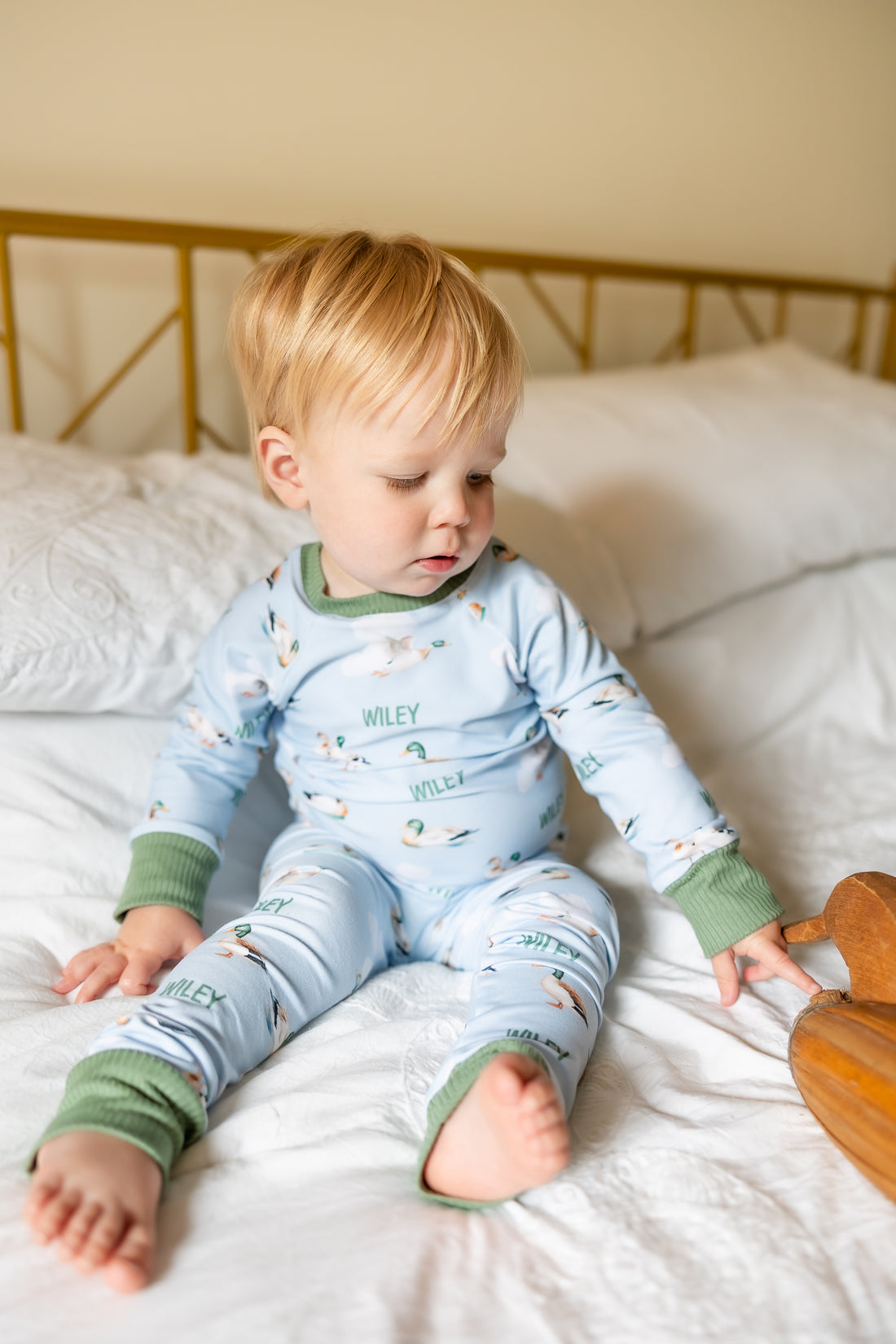 Personalized Mallard Duck Pajamas for Boys (3 months to kids 14)