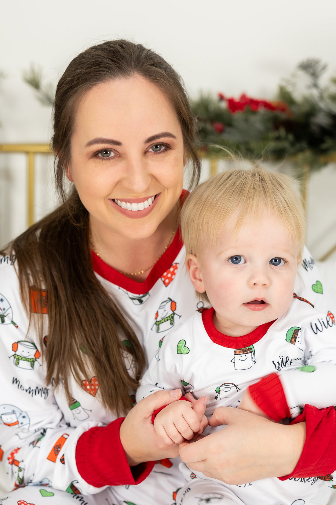 Adult Marshmallow Christmas Family Matching Pajamas