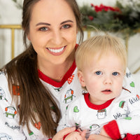 Adult Marshmallow Christmas Family Matching Pajamas