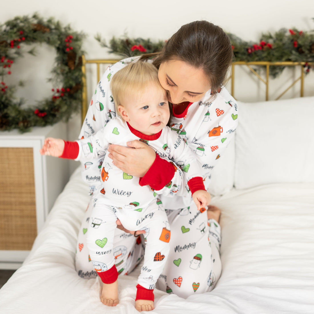 Adult Marshmallow Christmas Family Matching Pajamas
