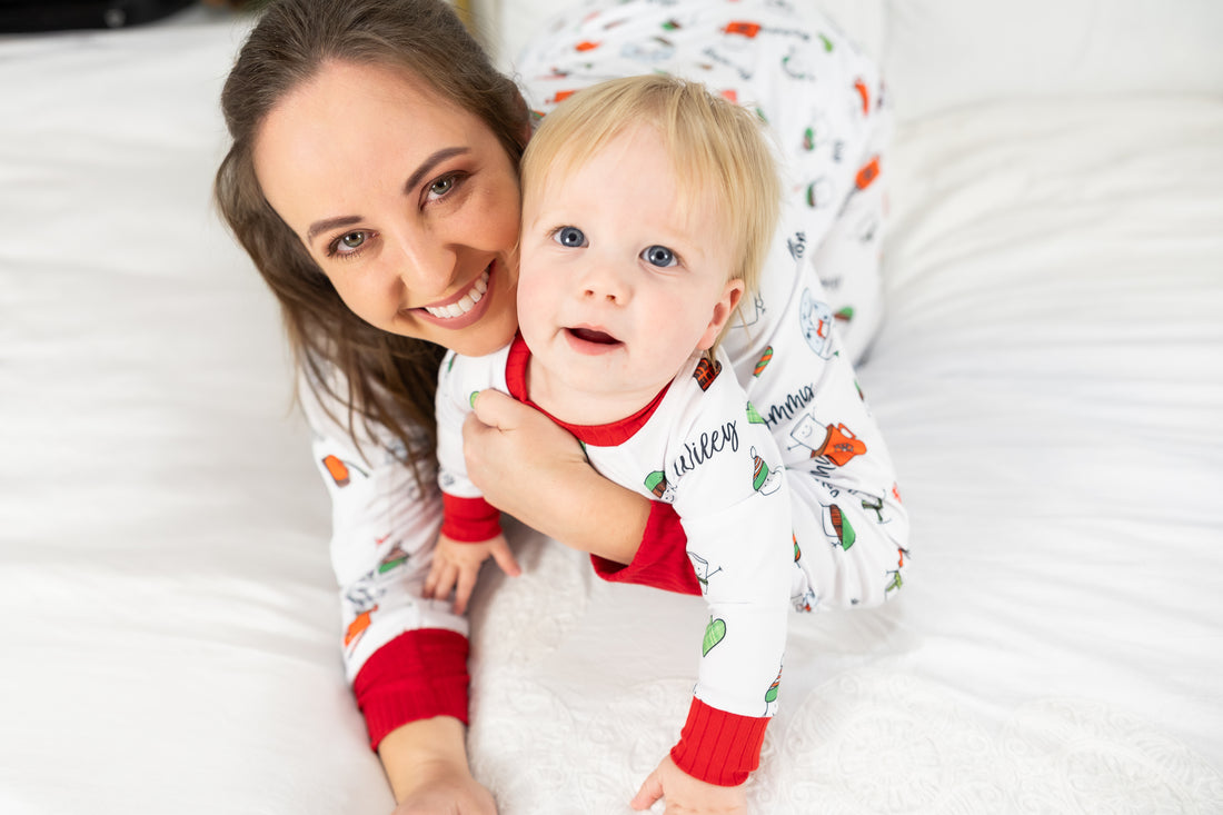 Personalized Christmas Pajamas – Marshmallow Christmas Print Family Matching Pajama Set