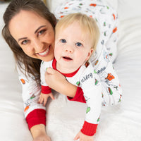 Personalized Christmas Pajamas – Marshmallow Christmas Print Family Matching Pajama Set