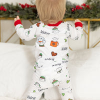Personalized Christmas Pajamas – Marshmallow Christmas Print Family Matching Pajama Set