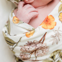 Harvest Floral Personalized Stretchy Swaddle Blanket