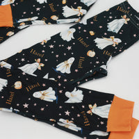 Halloween Pajamas Girls - Personalized Pumpkin Print PJs With Pink Bows (Copy)