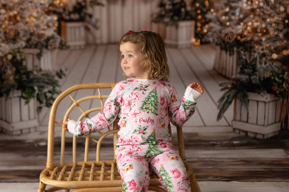 Pink Santa Pajamas | Cozy Christmas Pajamas for Kids