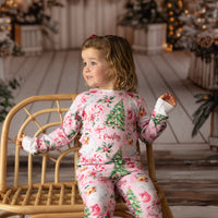 Pink Santa Pajamas | Cozy Christmas Pajamas for Kids
