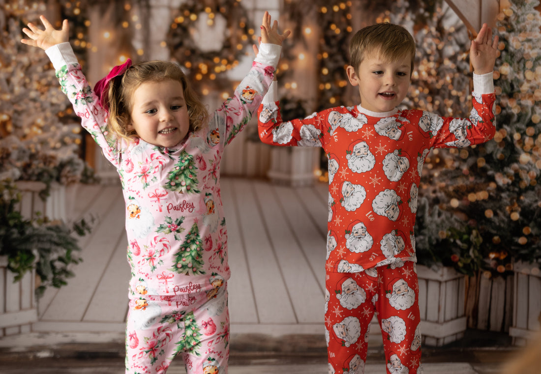 Pink Santa Pajamas | Cozy Christmas Pajamas for Kids