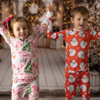 Pink Santa Pajamas | Cozy Christmas Pajamas for Kids