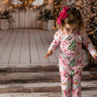 Pink Santa Pajamas | Cozy Christmas Pajamas for Kids