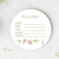 Baby Gift Set – Personalized Knotted Baby Gown & Floral Swaddle with Headband