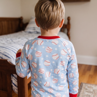 Personalized Baseball Pajamas – Soft Stretch Fabric Kids Sleepwear by AGreatBaby