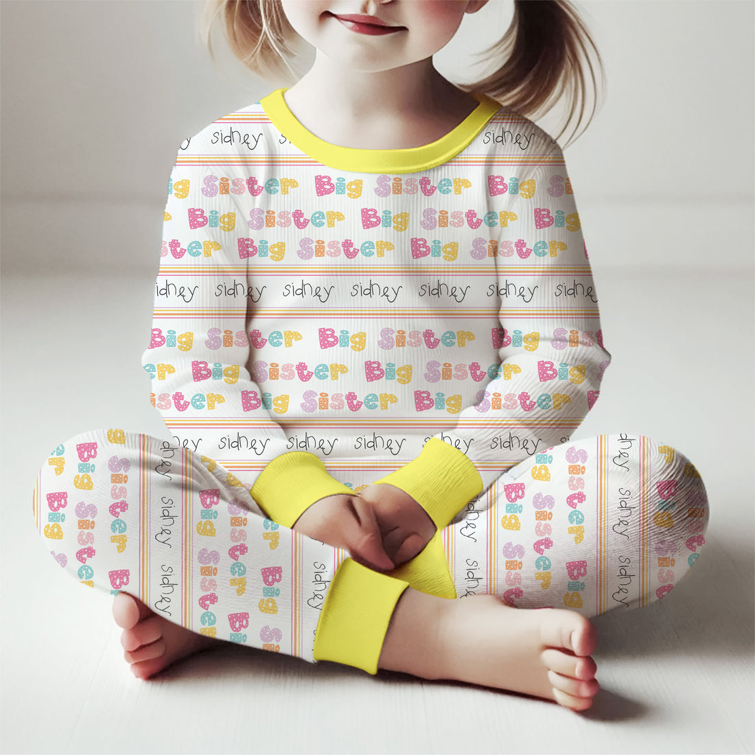 Sibling Set Pajamas – Personalized Kids Matching Pajamas With Soft Stretchy Fabric