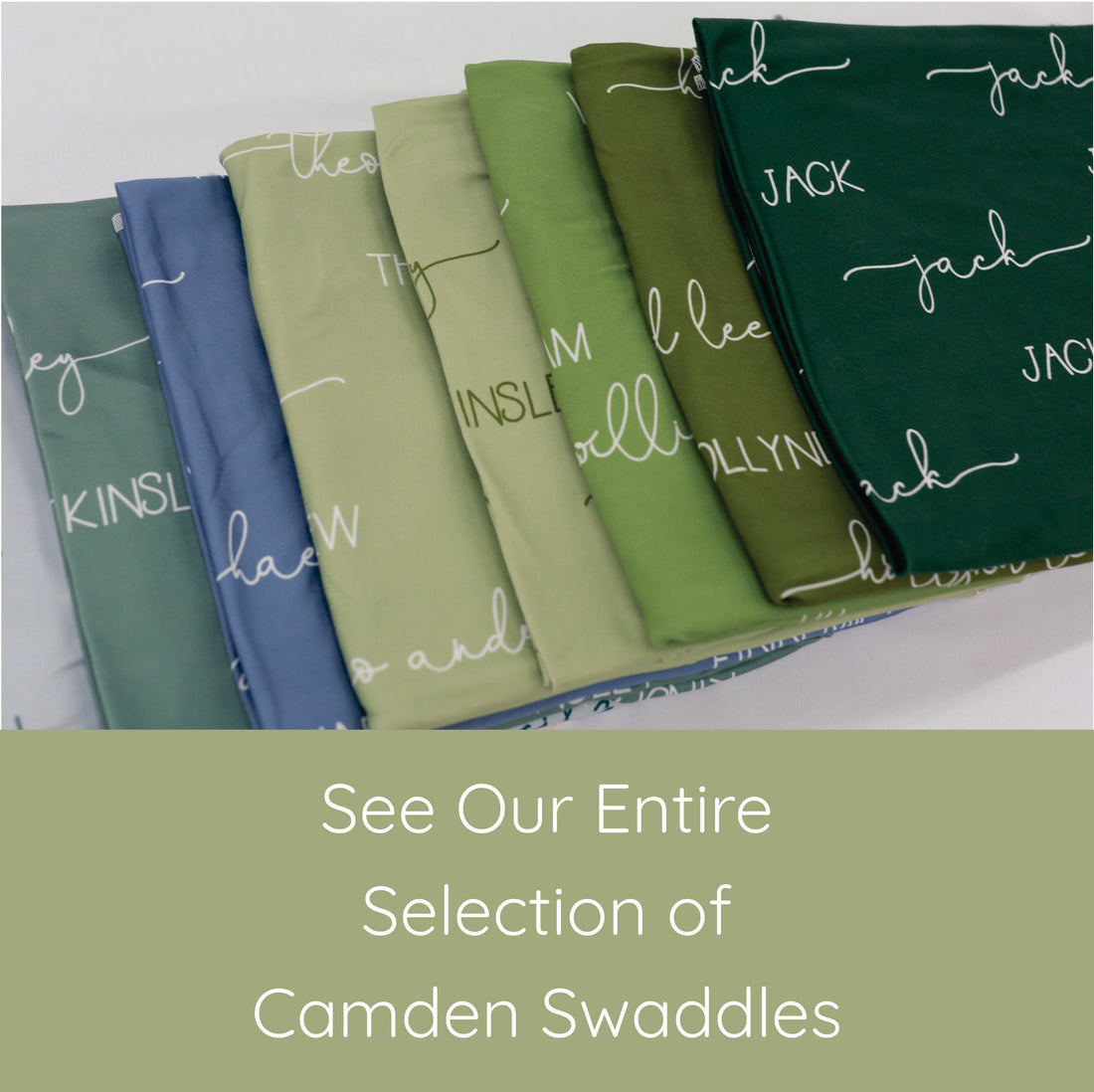 Camden Sassy Sage Stretchy Swaddle