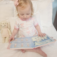 Heirloom Bows Pink Birthday Girl Pajamas - Short or Long Sleeve (3 months to kids 14)