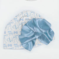 Blue Bows Gift Set – Monogrammed Baby Girl Take Me Home Essentials