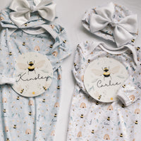 Bee's Knees Knotted Baby Gown