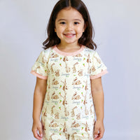 Personalized Easter Pajamas - Soft Jersey Kids Sleepwear With Bunny Print