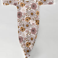 Personalized Baby Gift Set – Cozy Baby Gown, Soft Knit Swaddle & Birth Announcement Disk