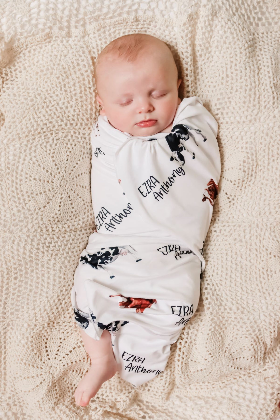 Cow Stretchy Swaddle