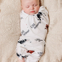 Cow Stretchy Swaddle