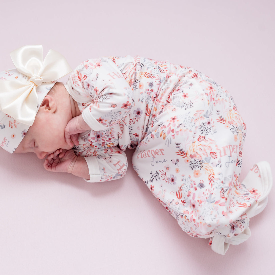 Harper Jane Knotted Baby Gown