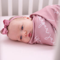 Camden Sweet Mauve Stretchy Swaddle