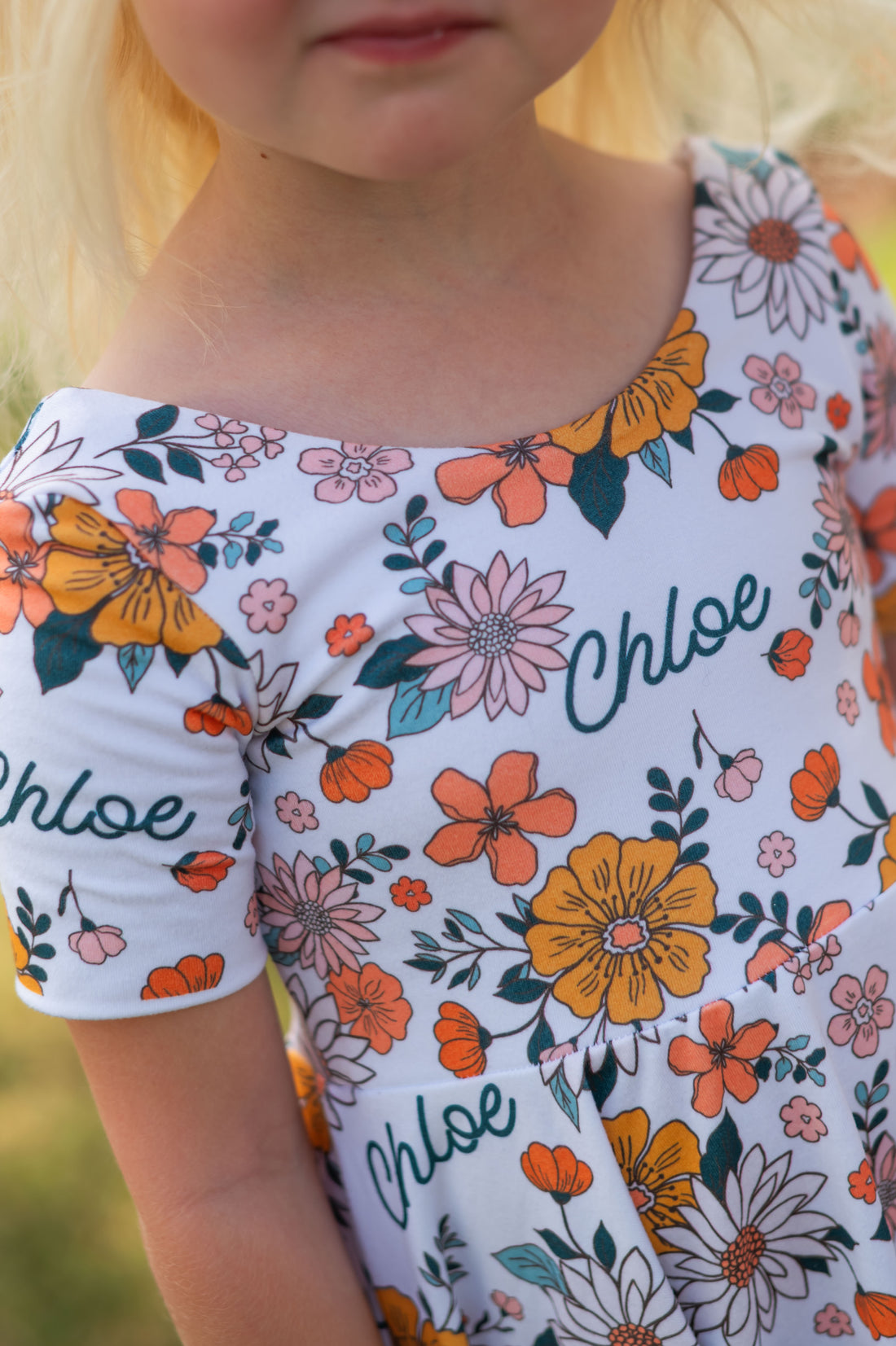 Retro Floral Twirl Dresses