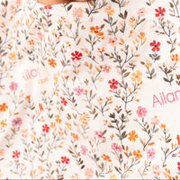 Fall Ditsy Floral Keepsake Baby Receiving Blanket with Satin Trim – Personalized Heirloom Gift (Copy)