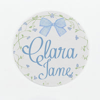 Blue Bows Gift Set – Monogrammed Baby Girl Take Me Home Essentials